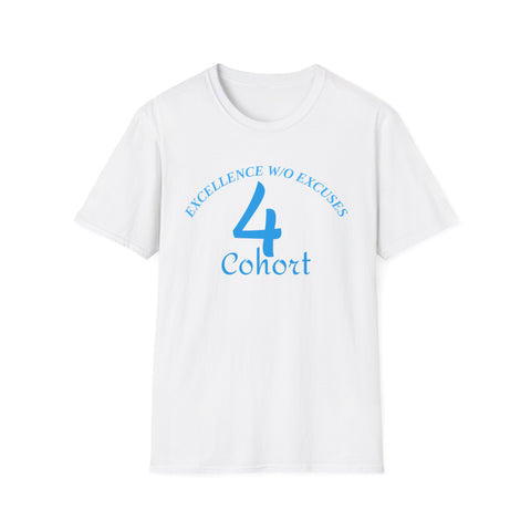 Cohort 4 T‑Shirt — "Excellence. No Excuses." Light Blue Class Tee