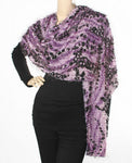 Purple Animal Print Scarf