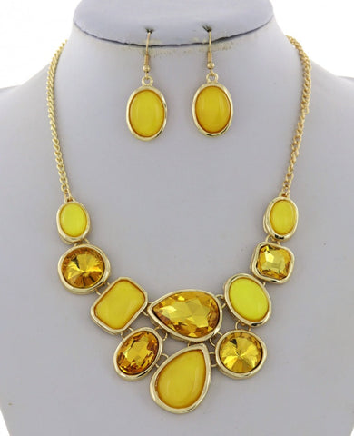 You Are My Sunshine Yellow Necklace