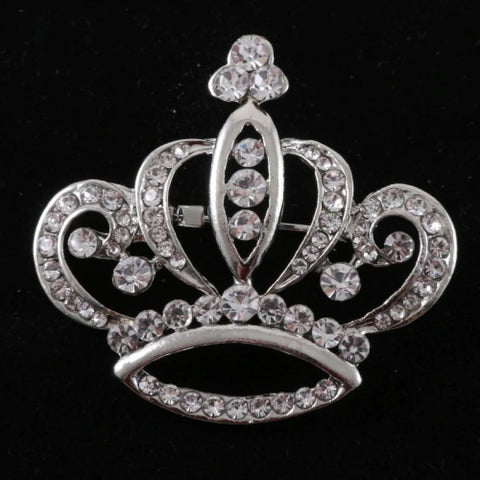 Silver Crown Pin 1